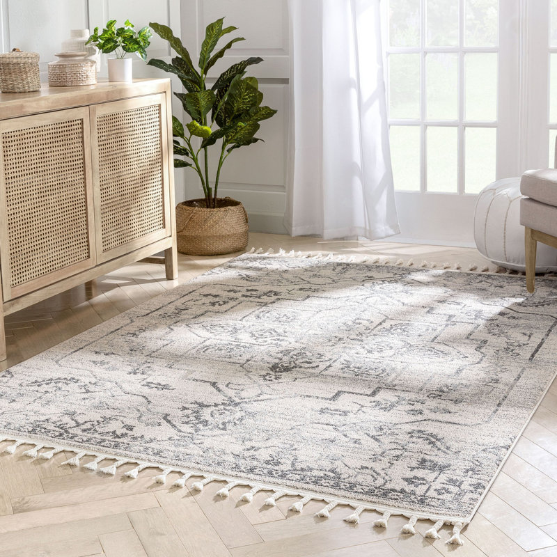 Loop-De-Loop Moroccan Synthetic Area Rug, Rectangle 120 x 180cm