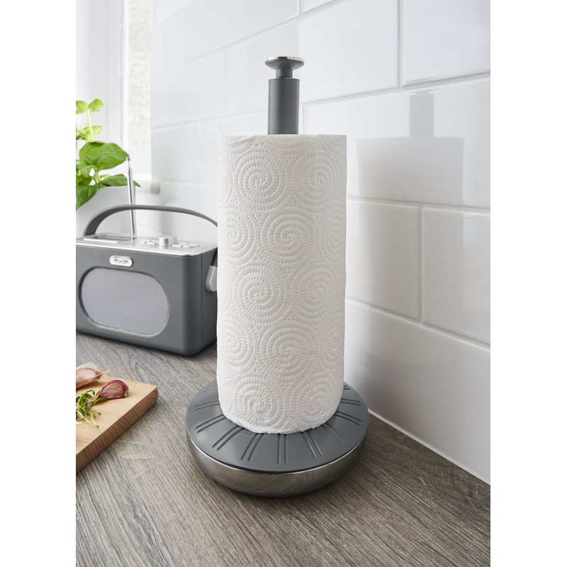 Swan Retro Towel Pole and Mug Tree, Grey