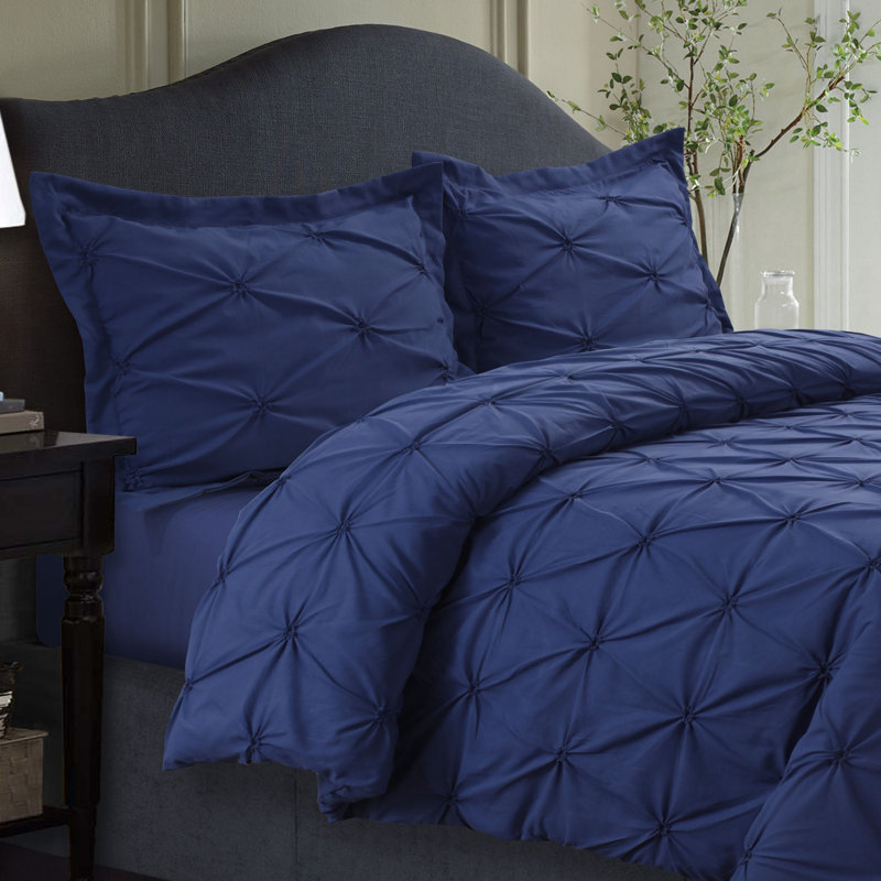 Modern & Contemporary Polyester Duvet Cover, Twin Duvet Cover + 1 Standard Sham, Moonlight