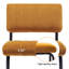 Tabouret de bar / comptoir en velours capitonné à dossier bas Marlow-1515569675-1515569673