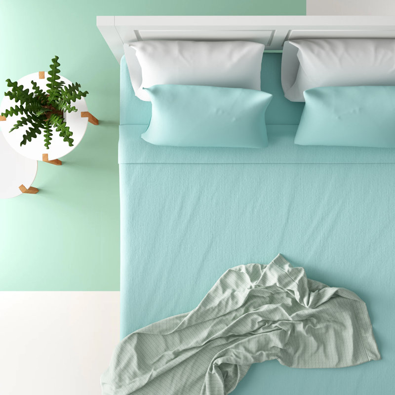 Diamond Fitted Sheet, White, King