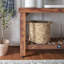 Backyard Discovery 48 in. Acacia Wood Farmhouse Console Table with Lower Storage Shelf