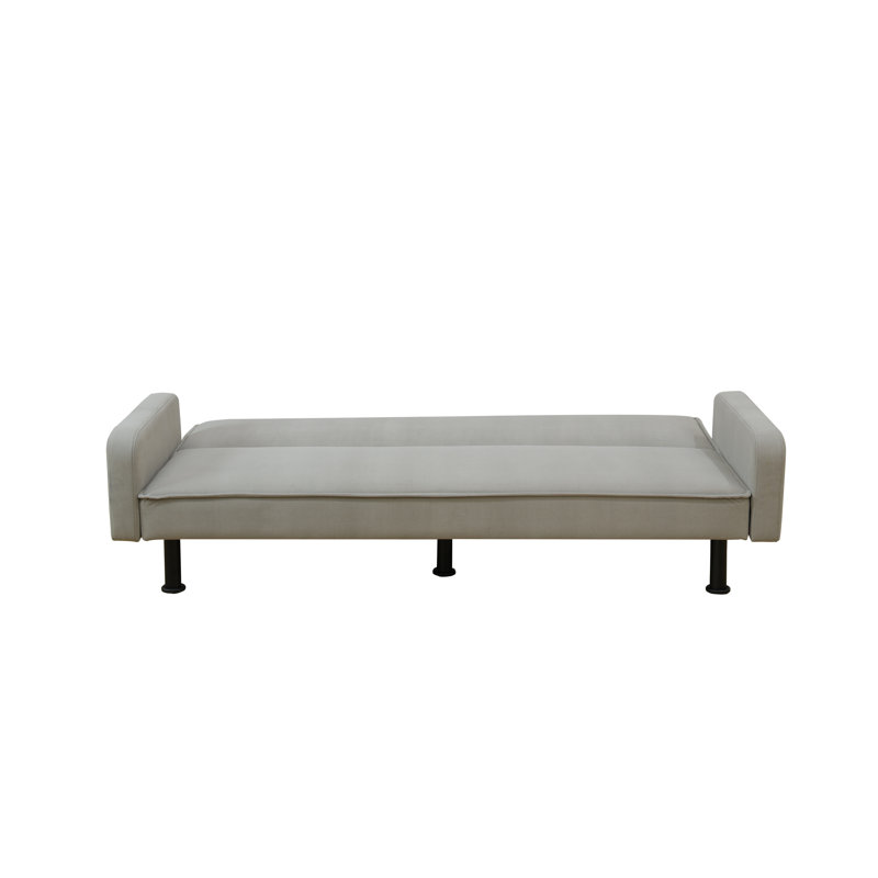 77.5'' Upholstered Convertible Sofa, Light Gray