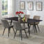 Chaise d'appoint capitonnée Larren en gris