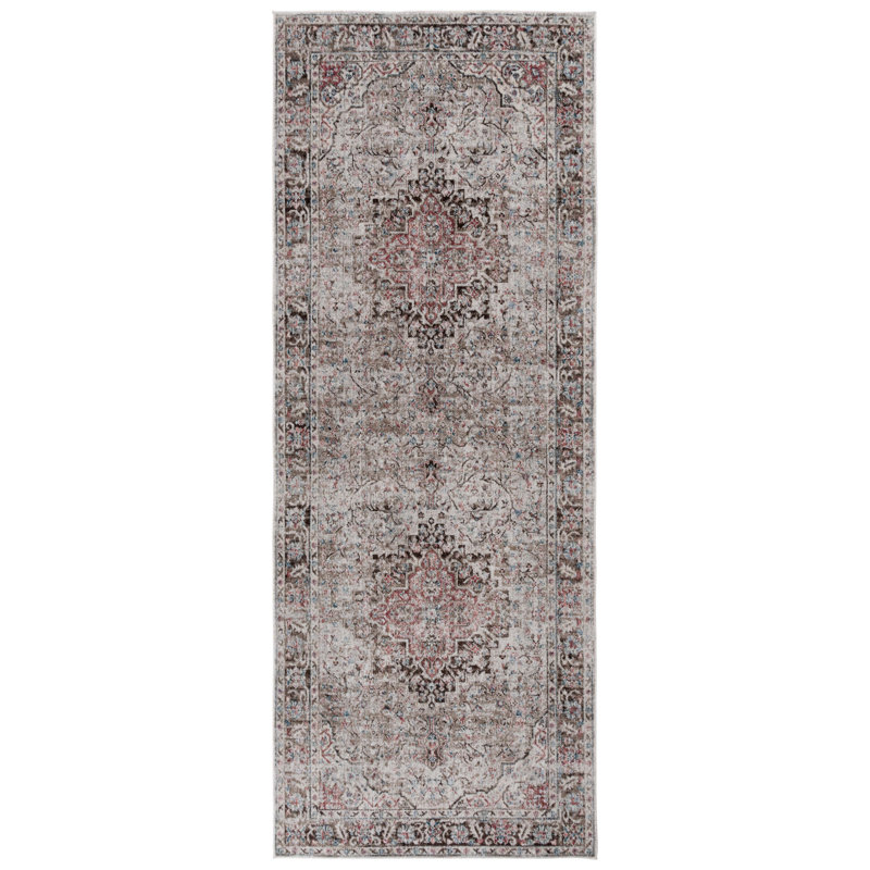 Modestino Antique Patina Performance Oriental Rug, Rectangle 4' x 10'