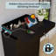 Commode 7 tiroirs H 51,3 po avec lumières DEL et station de charge-1212473380