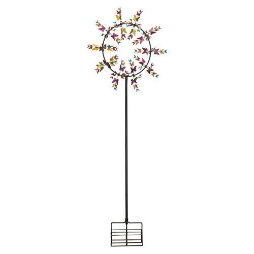 August Grove® Galilhai Weather Resistant Metal Abstract Rotator | Wayfair