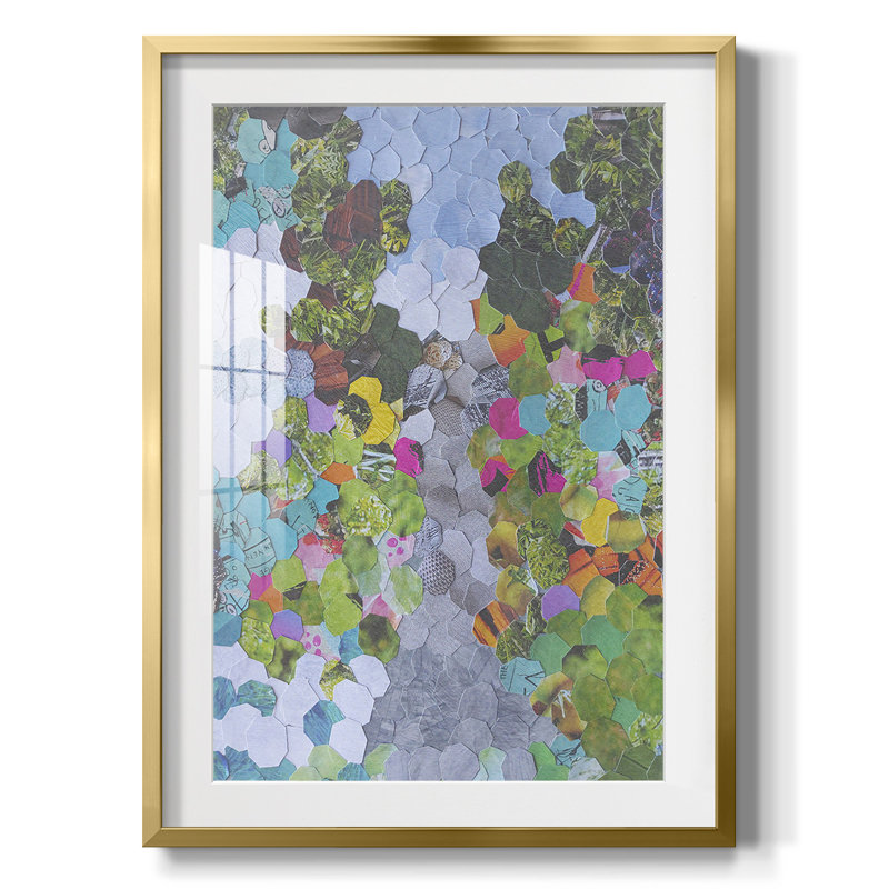 Magenta Garden -Framed Print