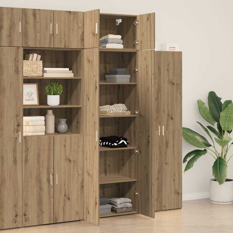 Storage Cabinet 70X42.5X225 Cm Engineered Wood, Artisan Oak