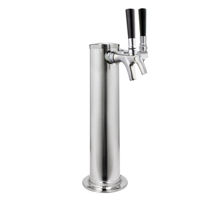 Kegco Stainless Steel Outdoor Dual Tap Conversion Kit with — FIN-0020128 | Fridge.com