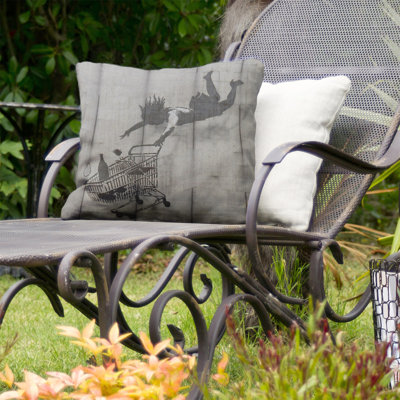 Striped Outdoor Reversible Throw Pillow