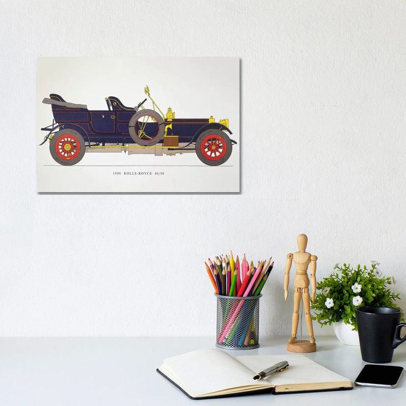 Auto: Rolls-Royce, 1908 - Wrapped Canvas Print, 20.32 cm H x 30.48 cm W
