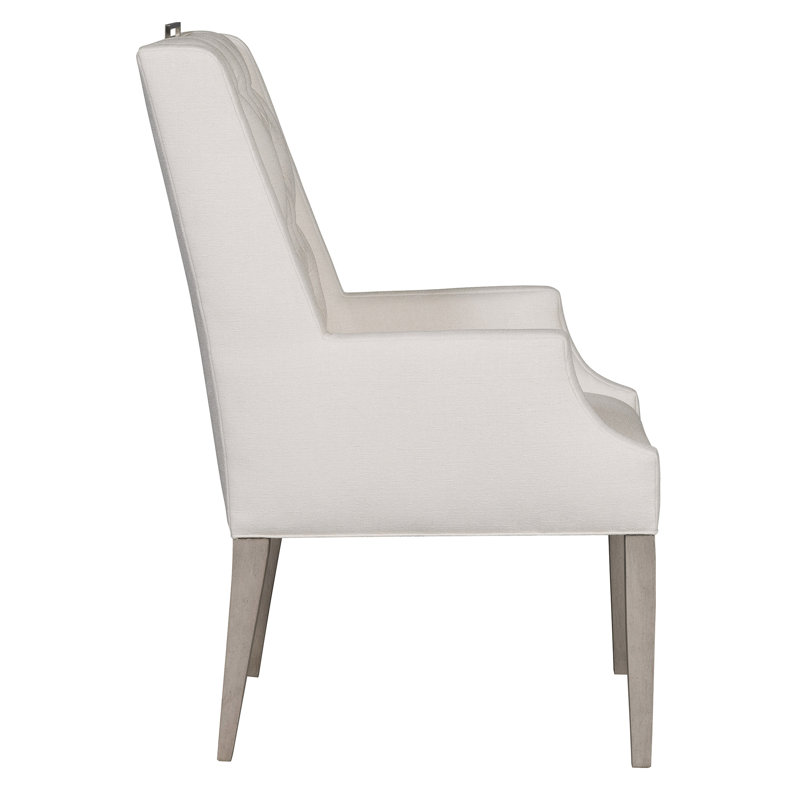 Everhart Arm Chair, Crypton Navada Snow, Casa Blanca