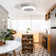 17" 5-Blade White LED Ceiling Fan With Remote Control
