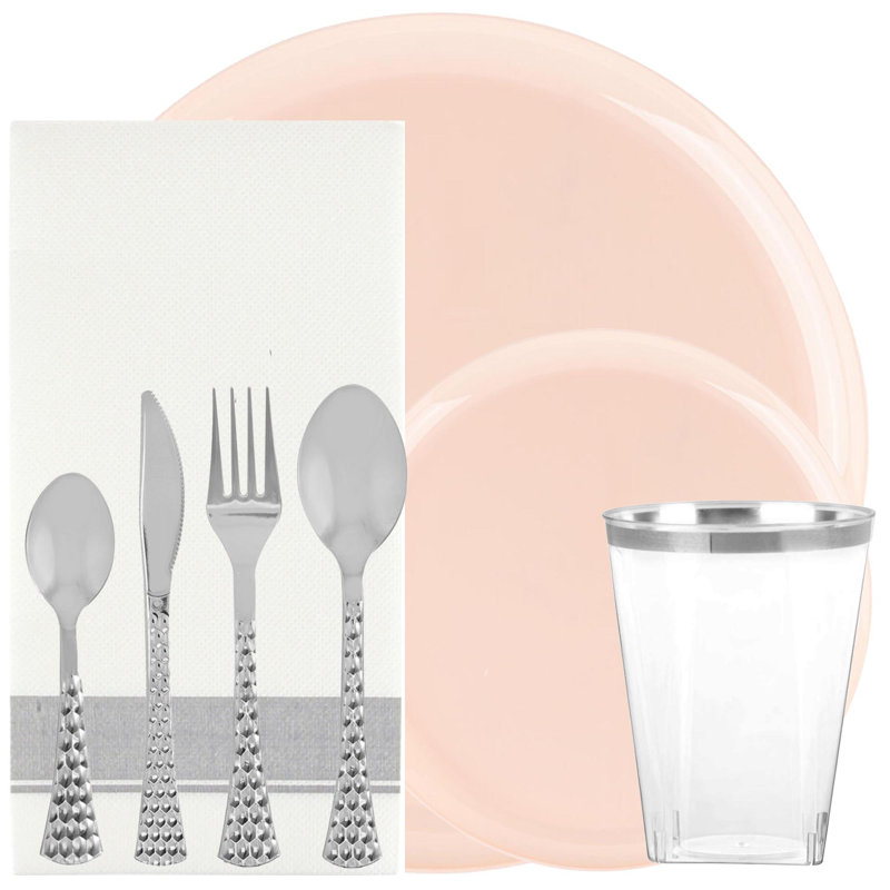 Party Supplies Kit for 30 Guests, Pink