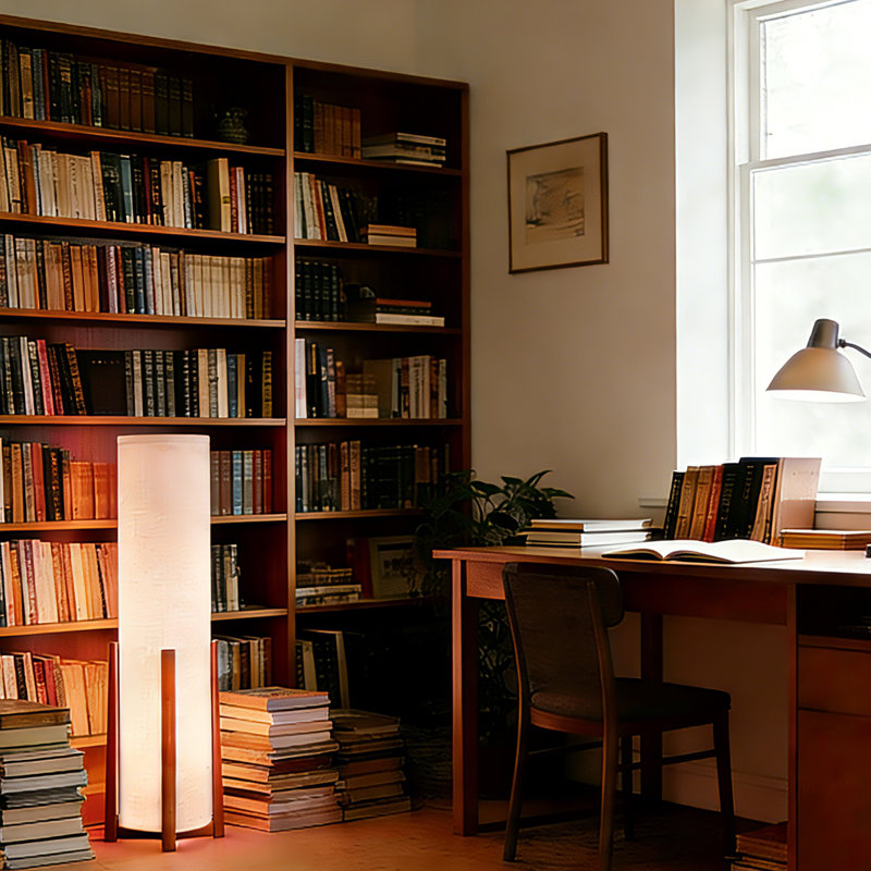 Lampe sur pied à DEL à luminosité réglable avec télécommande