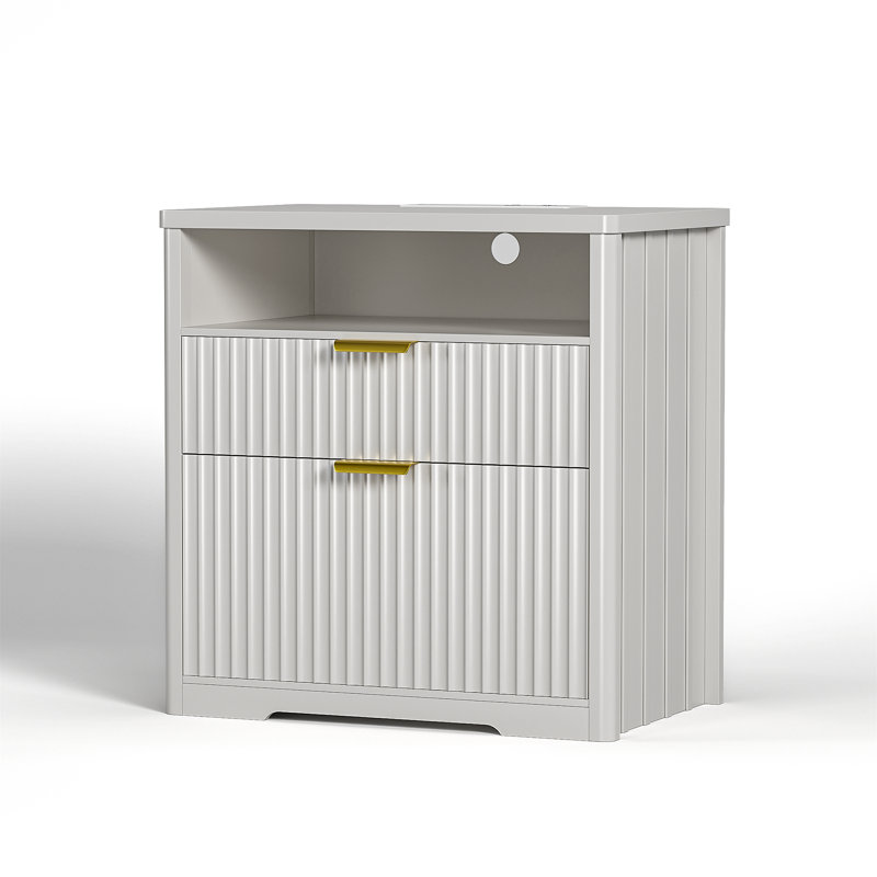 73cm Wide 2 -Drawer File Cabinet, White