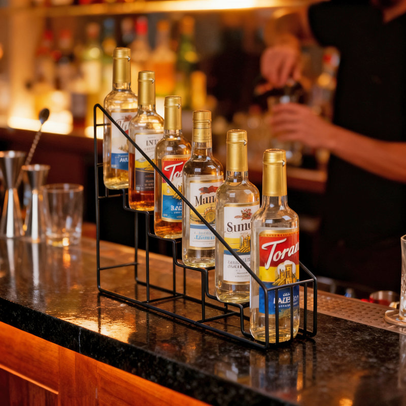 Porte-bouteilles de sirop de café