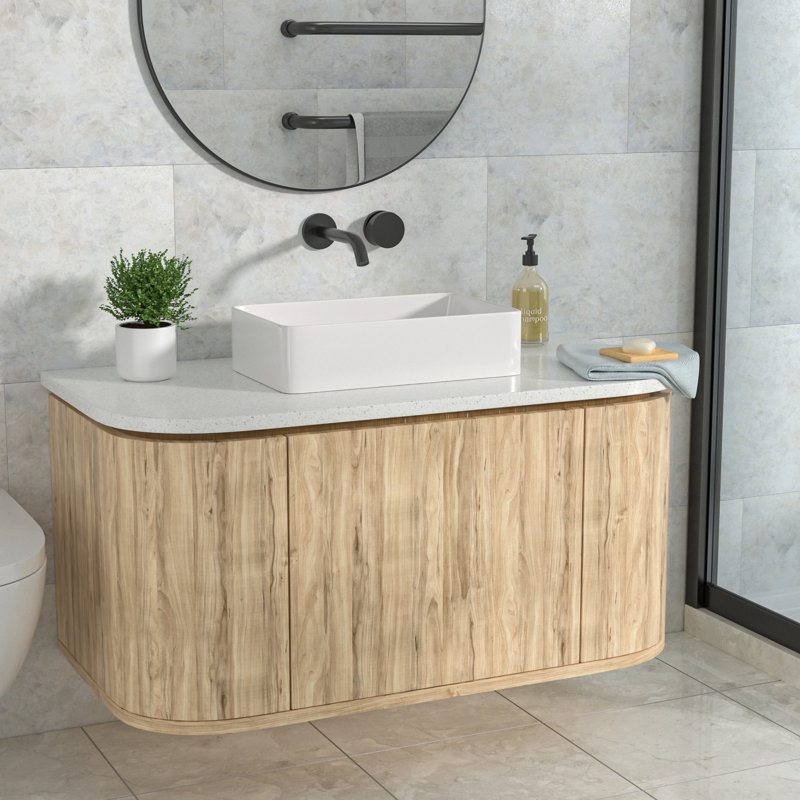 21" x 14" White Ceramic Rectangular Vessel Sink