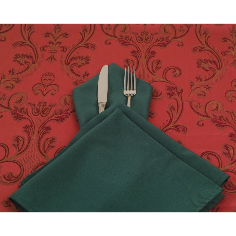 Polyester Square Napkin, Forest Green
