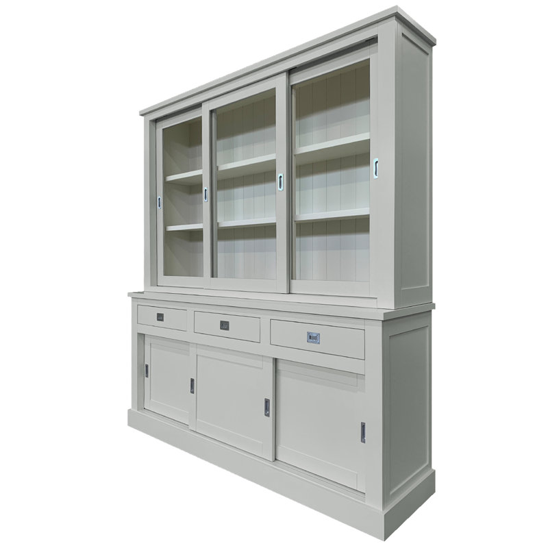 Lemire Display Cabinet, Light Grey