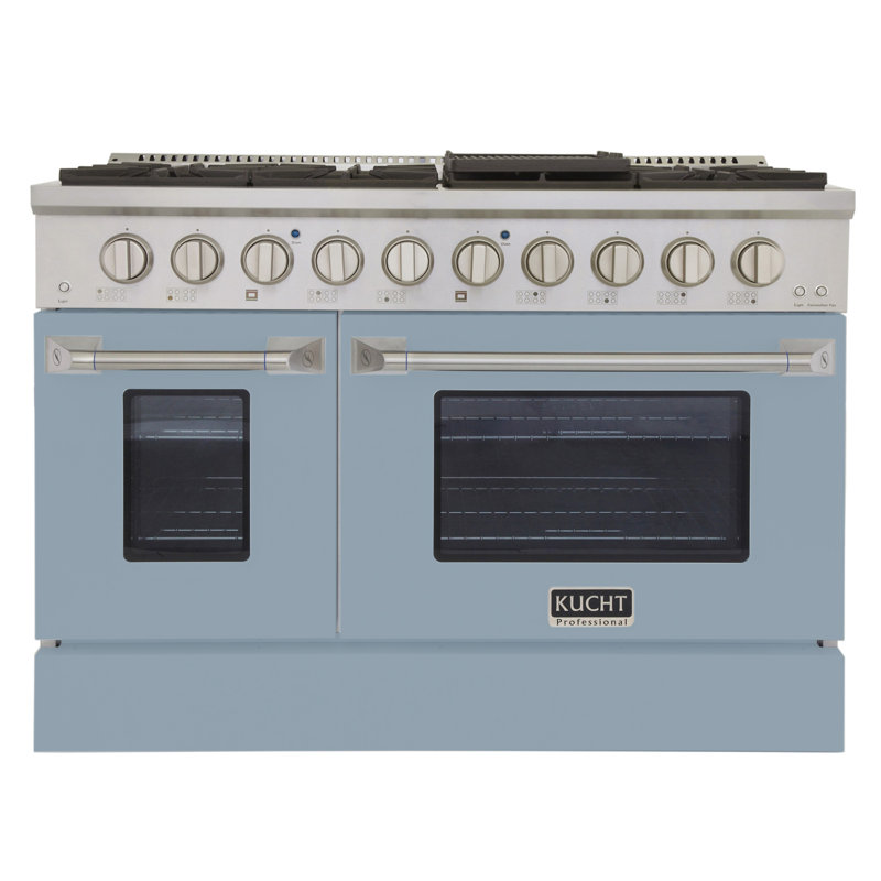 48" 6.7 Cu. ft Freestanding Gas, Light Blue, Liquid Propane