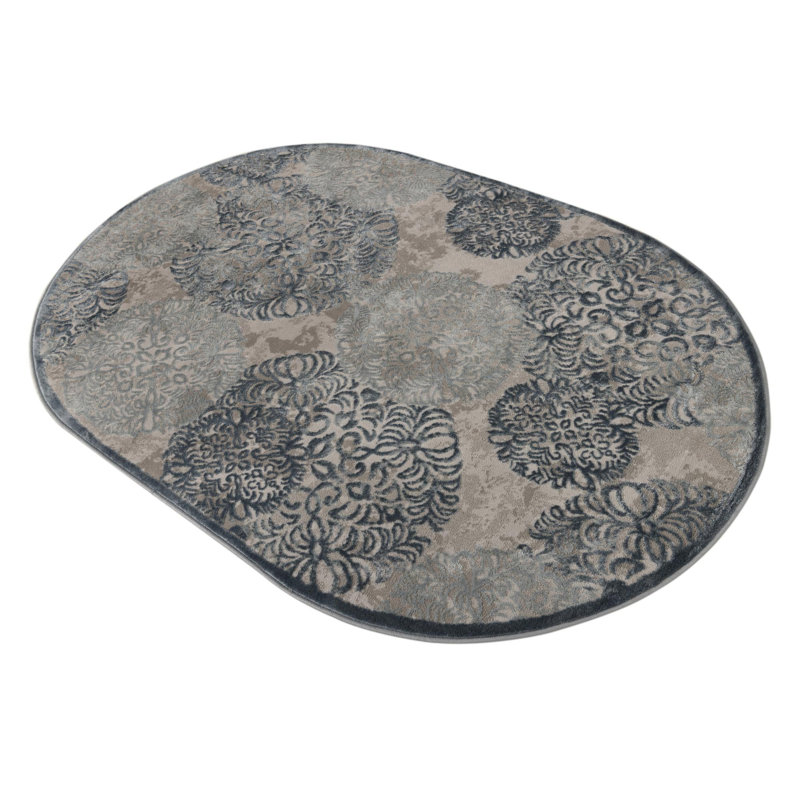 Glencoe Floral Indoor Rug, Oval 4' x 6'