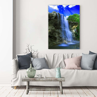 Waterfall - Wrapped Canvas Print