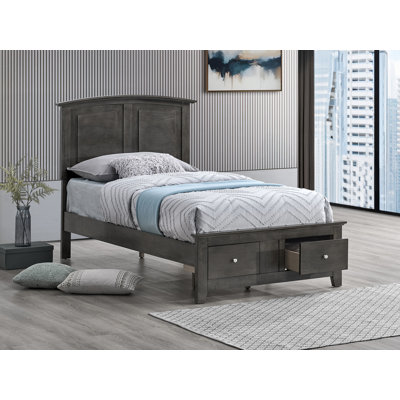 Manoel 64FF3A872D024EF98B5DB588FB6385CE Twin Bed , Gray