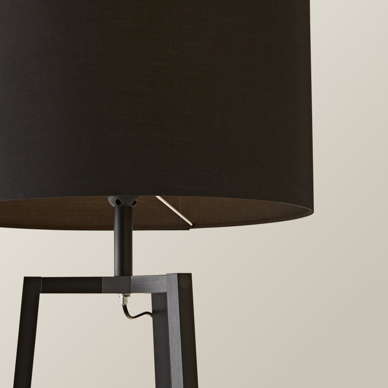 Aidrian 155cm Tripod Floor Lamp, No, Black, Matt Black