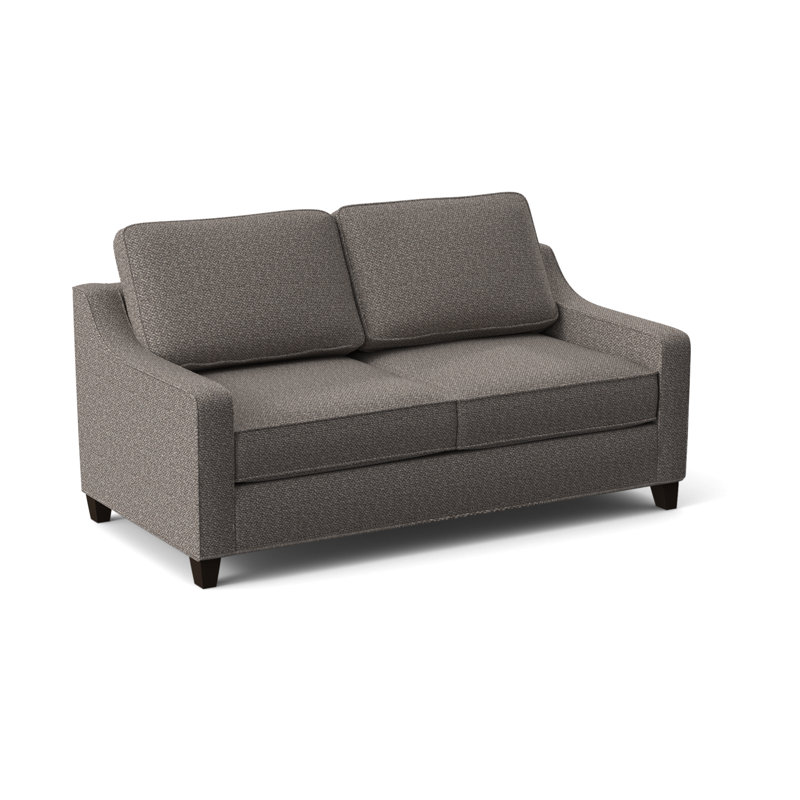 Clark 74" Square Arm Sofa with Reversible Cushions, Cafelle, Ridgecrest Meadow