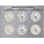 Horloge murale caillou blanc, art en pierre de verre trempé, décor de spa zen moderne - montre de cuisine inspirée de la nature, cadeau de pendaison de crémaillère unique-235429063-235429064
