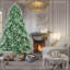 Arbre de Noël 9 pi bleu-vert avec 4368 pointes PE + PVC-154084294