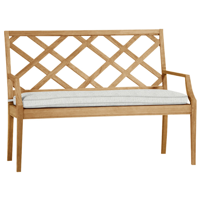 Banc d'extérieur en teck Haley, Teck naturel, Welt, Perle Bali