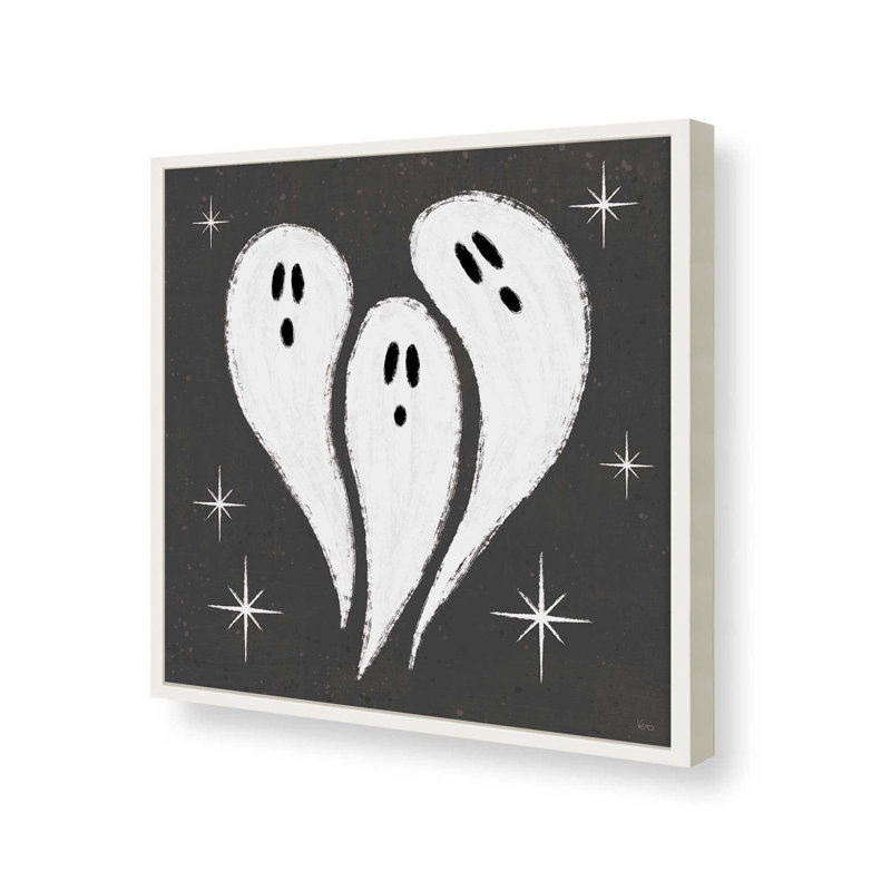 «Wee Bit Wicked I» par Véronique Charron, reproduction d'art, H 21,5 po x l 21,5 po, Blanc, Impression encadrée