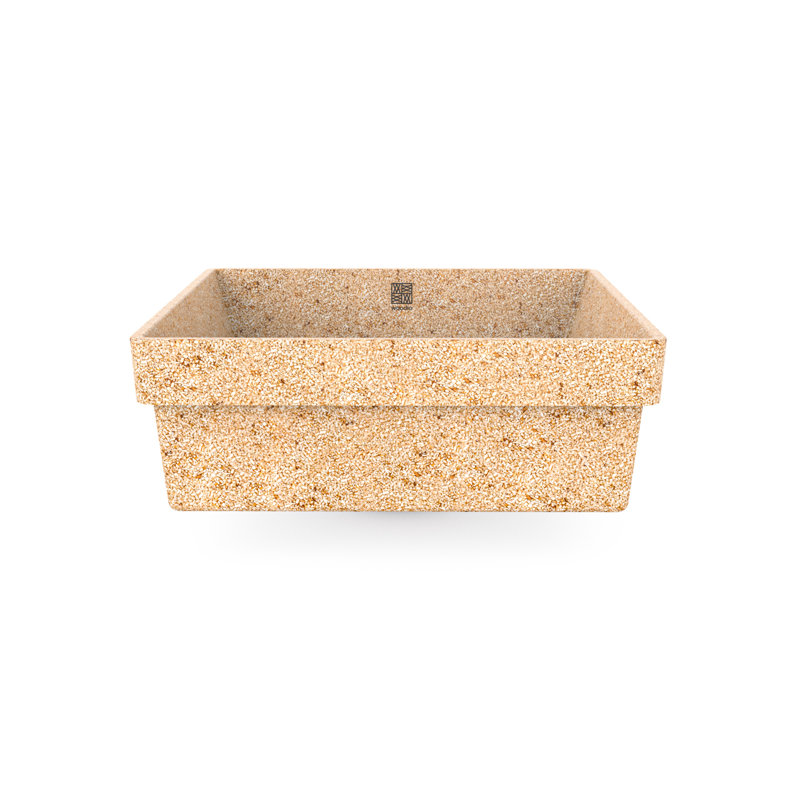 Cube40 15.75'' L Bathroom Sink, Light Natural