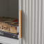 Armoire de rangement à motif de vagues à 2 portes avec tiroirs et buffets pour le salon, la salle à manger, la chambre à coucher, le couloir, blanc, l 47,2 po x P 15,8 po x H 33,5 po.