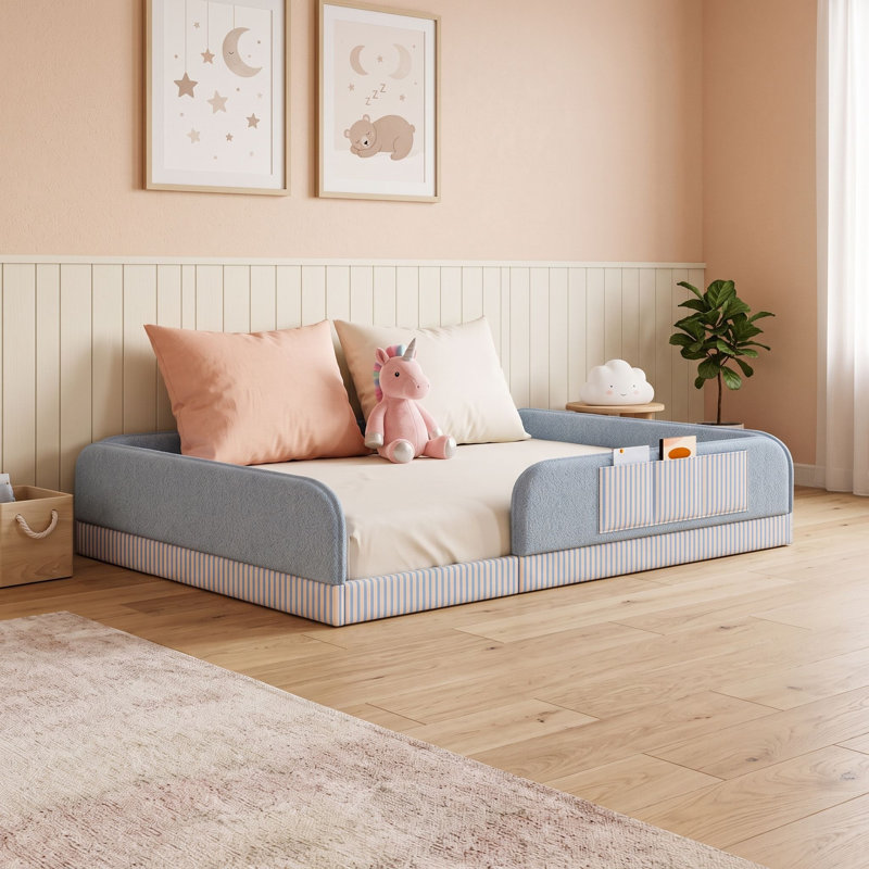 Lit sur pied Tedess, Queen, Blue