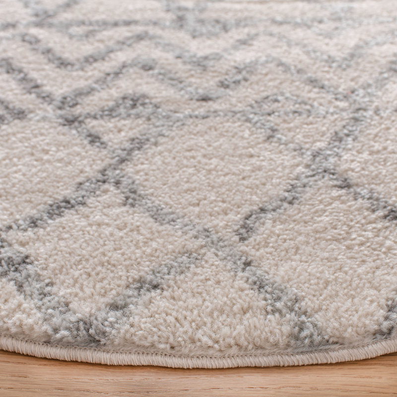 Tapis ivoire / gris de style sud-ouest Blackheart, Rectangle 12 pi x 15 pi