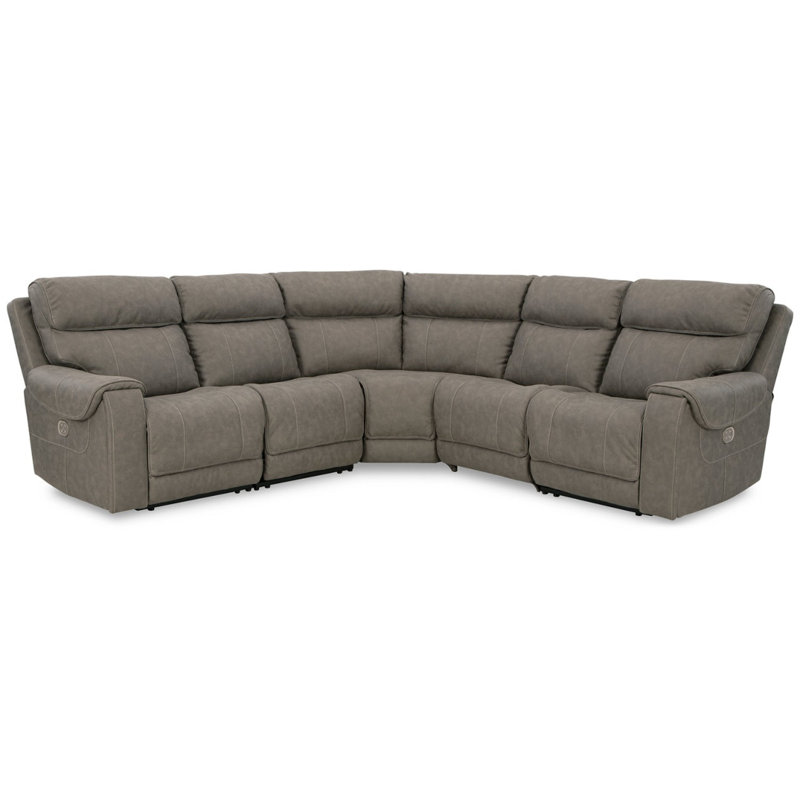 Canapé modulaire inclinable électrique 5 pièces Starbot, Réversible, H 42 po x l 131 po x P 131 po