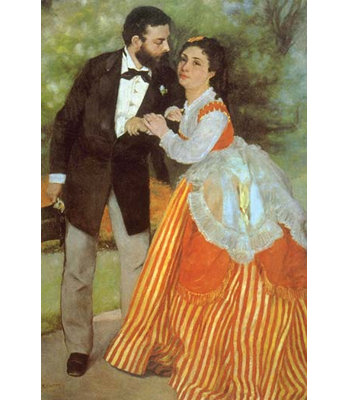 « alfred sisley » par pierre-août renoir, reproduction d’art