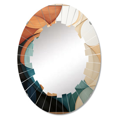 Hattiesville Glass Oval Wall Mirror