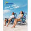 Chaise de plage à dossier inclinable, chaises de plage pliantes portatives avec 5 positions réglables, glacière intégrée et sangles de sac à dos-1044937983-1062432620