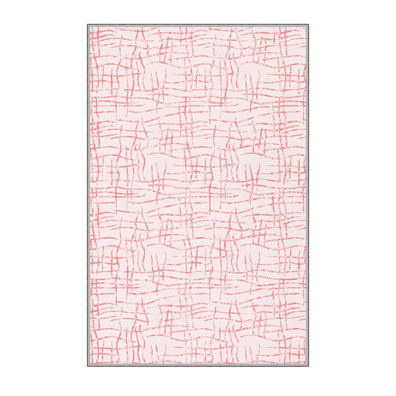 Antibacterial Woven Carpet (3D Digital Print) 4.0 x 5.9 Feet, 100% Polyester, Pile Height: 0.3 Inches | PVC Felt Dot Non-Slip Underside, Machine Washable, Perfect for Living Room & Bedroom Decor