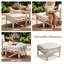 Fauteuils club avec coussins et repose-pieds Harmonti