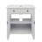 31" Vintage Bathroom Vanity With Sink, Rustic Bathroom Cabinet With Soft Close Doors And Adjustable Shelf, Curved Profile Design, Rubber Wood Legs, White-722503565