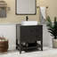 Ensemble de meuble-lavabo simple 30 po avec lavabo vasque, robinet et drain Sharee, assemblage requis-177733926