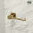 VIGO Meridian 3-Piece Matte Brushed Gold Bathroom Hardware Set with 24-in Towel Bar, Toilet Paper Holder and Hand Towel Holder-124871916