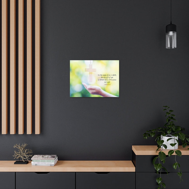 «Of God Romanss», art mural chrétien, H 18 po x l 24 po