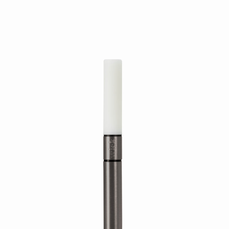 Candle-Inspired Portable Rechargeable Lamp - Wick, 10.2" H x 4.7" W x 4.7" D, Graphite